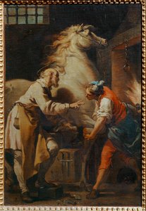 Le Miracle de saint Eloi - Zázrak svatého Eligiuse... od Gaetano Gandolfi