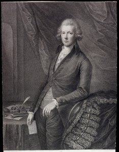 The Right Hon William Pitt mladší (rytina) od Gainsborough (after) Dupont