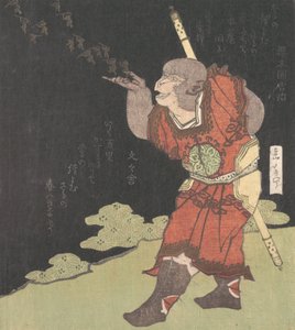 Opičí král Songoku, z čínského románu Cesta na západ, pravděpodobně 1824.