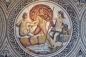 Mozaika Hylas a nymfy.