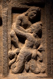 Triton. Nízký reliéf, umění Gandhara (Pákistán), 2.–3. století. Národní muzeum Koreje, Soul (Jižní Korea). od Gandhara School