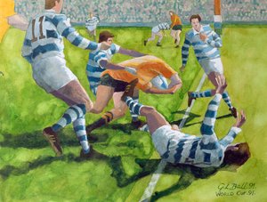 Rugby Match: Austrálie vs Argentina na mistrovství světa, 1991 (wc)