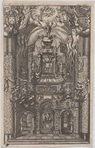 Katafalk pro Ferdinanda, z neidentifikované knihy, ca. 1660-95.