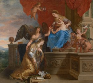 Die Krönung der heiligen Rosalia od Gaspar De Crayer