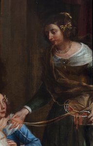 Arcivévodkyně Isabella Španělská, která dává své klenoty do baziliky svatého Martina v Halle od Gaspar De Crayer