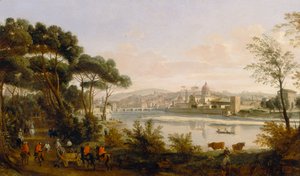 Pohled na Florencii od Gaspar van Wittel