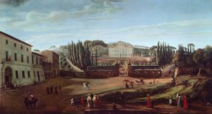 Villa Aldobrandini (olej na plátně) od Gaspar van Wittel