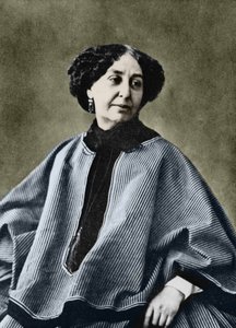 George Sand (Aurore Dupin, Baronne Dudevant) (1804-1876), francouzský spisovatel, fotografoval Nadar kolem roku 1865.