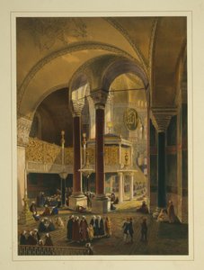 Císařská galerie v mešitě Ayasofya, dříve chrám Hagia Sofia. od Gaspard Fossati