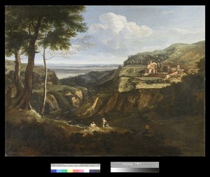 Pohled na klášter Camaldoli poblíž Frascati, 1670-75