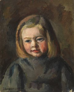 Hlava mladé dívky, 1919 od Gaston Thiesson