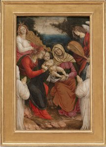 Madona s dítětem, Svatá Anna a dárci, 1508-09 od Gaudenzio Ferrari