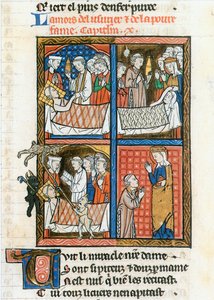 Život a zázraky Panny Marie (pergamen) od Gautier de Coincy