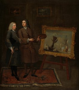 Thomas Walker a Peter Monamy, c. 1735. od Gawen Hamilton
