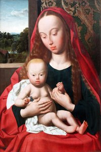 Německy: Maria s dítětem Panna a dítě od Geertgen Tot sint Jans