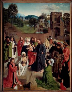La Resurrection de Lazarus Obraz od Gerarda de Saint-Jean (1460/1465-1488/1493) 15. století Sun. 1,27 x 0,97 m