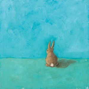 Little Bun, 2018 (olej na desce) od Genevieve French