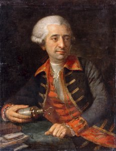 Portrét Antoine-Laurent Lavoisier 1743-1794 od Geneviève Brossard de Beaulieu