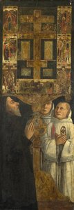 Kardinál Bessarion a dva členové Scuola della Carità v modlitbě s relikviářem Bessarion, c. 1473 od Gentile Bellini