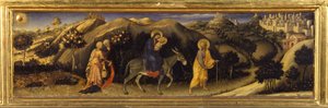 Let do Egypta (Predella Klanění tří králů, Pala Strozzi) od Gentile da Fabriano