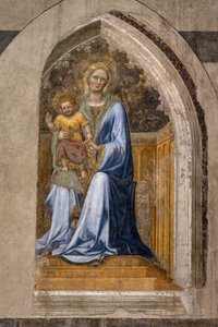 Interiér: "Trůnící Madona s dítětem a anděly", Gentile da Fabriano od Gentile da Fabriano