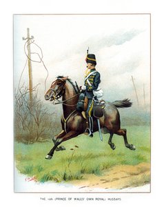 10. princ z Walesu vlastní královští husaři, c1890.