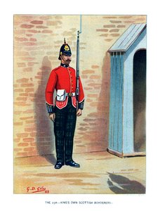 The 25th Kings Own Scottish Borderers, c1890.