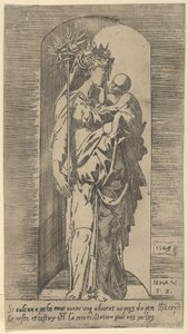Panna a dítě ve výklenku, 1543. od Geoffroy Dumoûtier