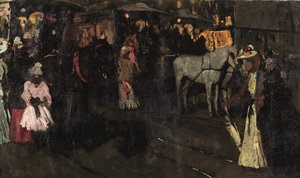 Nedělní večer u přehrady, Amsterdam, asi 1895 (olej na plátně)