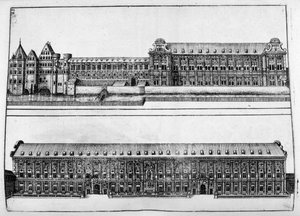 Návrh zámku, 1664 od Georg Andreas Bockler