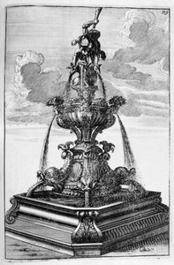 Návrh fontány, 1664