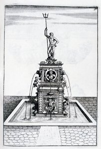 Návrh fontány, 1664 od Georg Andreas Bockler