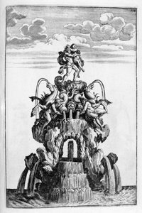 Návrh fontány, 1664 od Georg Andreas Bockler