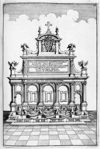 Návrh fontány, 1664 od Georg Andreas Bockler