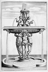 Návrh fontány, 1664 od Georg Andreas Bockler