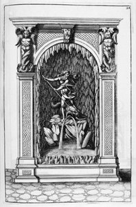 Fontána, design jeskyně, 1664. od Georg Andreas Bockler