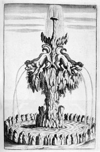 Fontána s designem psa, 1664