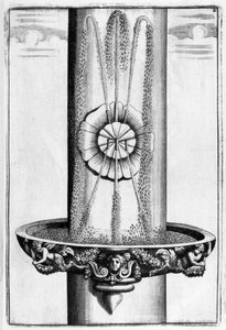 Ozdobný design fontány, 1664 od Georg Andreas Bockler