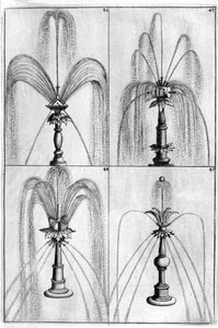 Ozdobný design fontány, 1664 od Georg Andreas Bockler