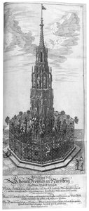 Titulní strana Architectura Curiosa Nova, 1664 od Georg Andreas Bockler