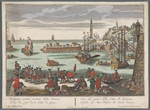 Pohled na přístav v Janově Gesicht des Meer Hafens der Stadt Genoa (název na objektu) Pohledy na přístav (název seriálu)