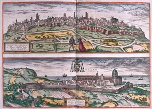 Orvieto - svatyně v Loretu, Itálie - v "Civitates Orbis Terrarum" od Georga Brauna, Kolín nad Rýnem 1617 od Georg Braun