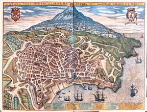 Palmanova, Itálie - v "Civitates Orbis Terrarum" od Georga Brauna, Kolín nad Rýnem 1617 od Georg Braun