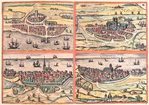 Švédsko, v publikaci "Civitates Orbis Terrarum" od Georga Brauna, Kolín nad Rýnem 1617 od Georg Braun