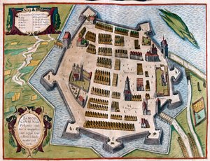 Zamosc, Polsko - v "Civitates Orbis Terrarum" od Georga Brauna, Kolín nad Rýnem 1617 od Georg Braun