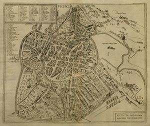 Mapa Vicenzy, ilustrace z 