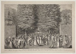 První procházka v Rosenburg Garden v Kodani od Georg Christian Schule