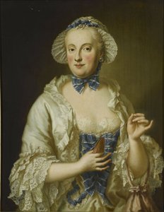 Francouzsky: Marie-Anne-Sophie de Saxe, princesse électrice de Bavière (1728-1797) Portrét Marie Anny Sofie Saské, bavorské kurfiřtky (1728-1797) od Georg Desmarees
