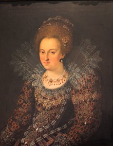 Německy: Portrét Barbory Sophie von Brandenburg Portrét Barbory Sophie Braniborské od Georg Donauer