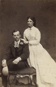 Ruský velkovévoda Alexandr Alexandrovič a dánská princezna Dagmar, 1866. od Georg Emil Hansen